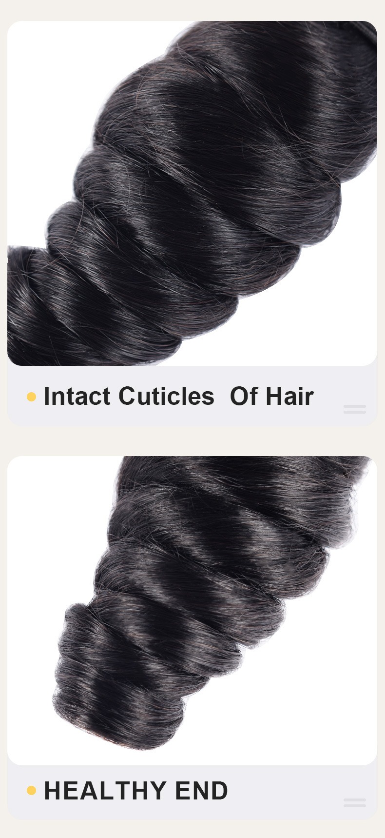 Upgrade your hairstyle with these real human hair extensions, offering a loose wave pattern